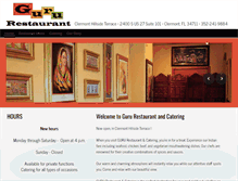 Tablet Screenshot of gururestaurantcatering.com